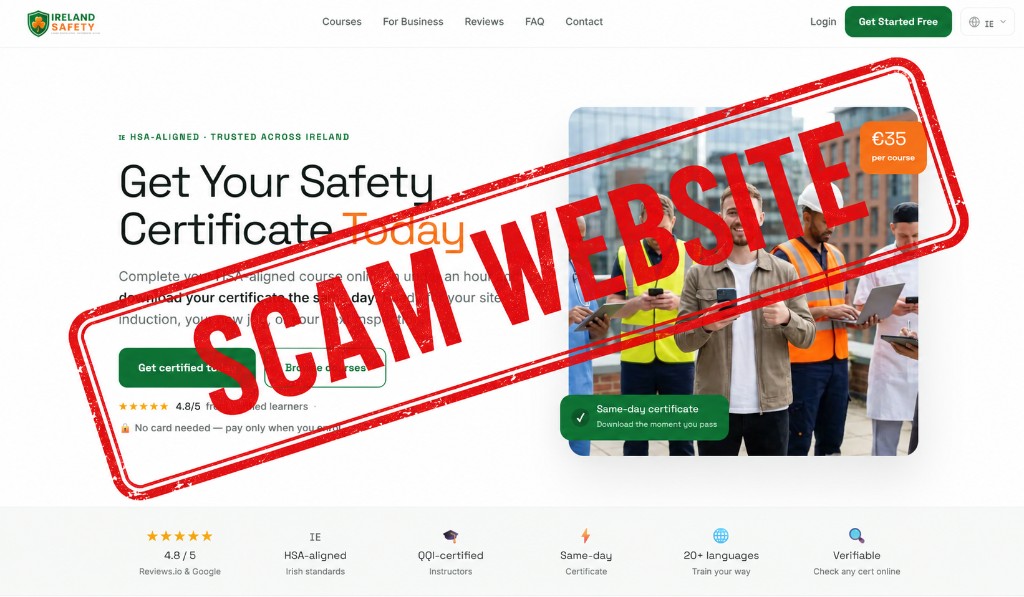 The fake clone website - this is NOT us
